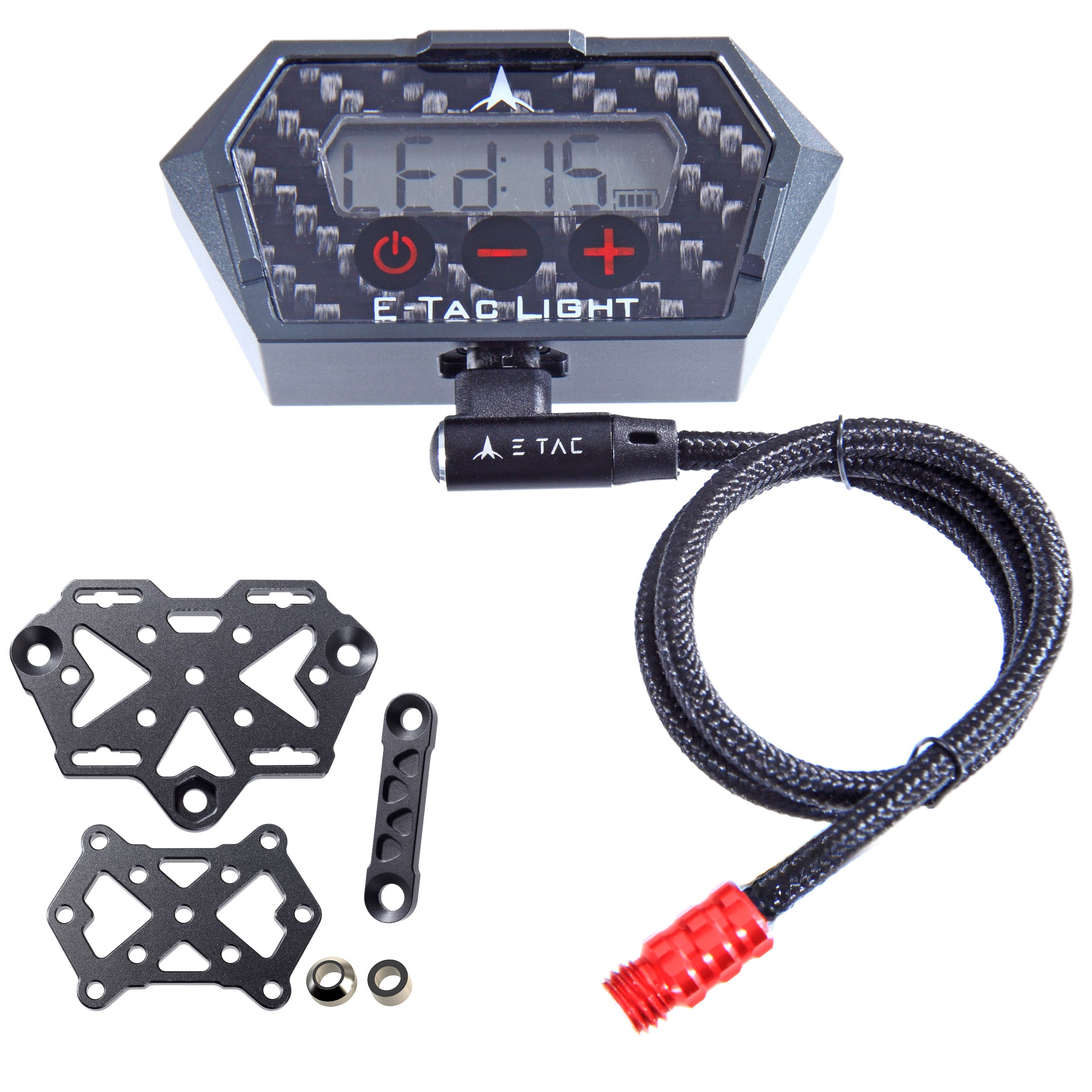 E-Tac Light 1/4-28 Compound Bow Sight Light 15 Levels Motion-Sensor Auto On/Off Rechargeable